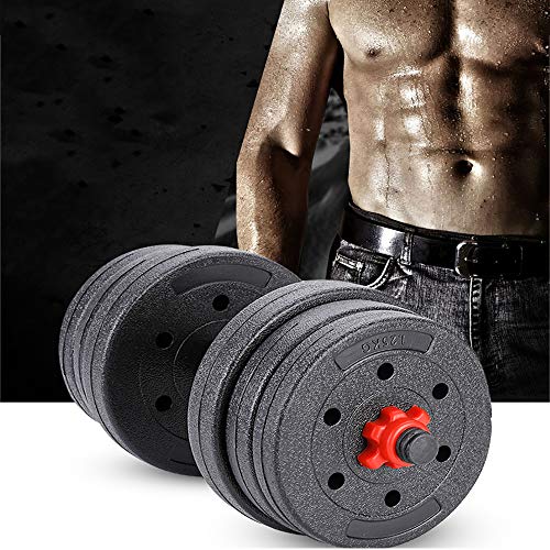 LI MING SHOP Mancuernas Ajustables para Hombres Y Mujeres Disponibles para El Hogar Fitness Barbell Set Desmontable 10/15/20/30 / 40KG(Size:30kg)