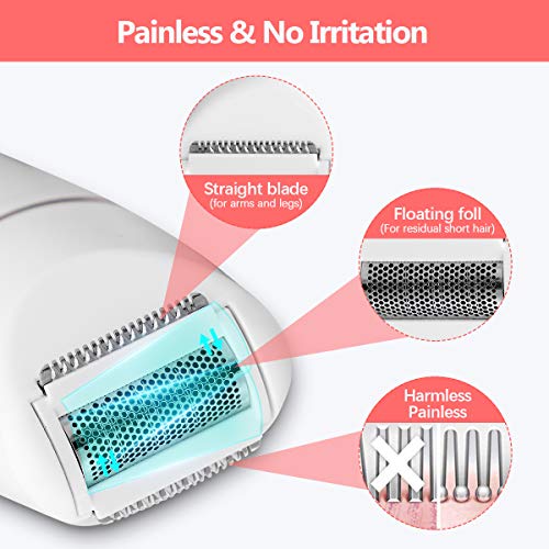Liaboe afeitadora electrica mujer,depiladora Facial Electrica para Mujer 7 en 1 con tecnología húmeda y seca, cargador USB,adecuado para cara, cejas, pierna, nariz, bikini impermeable. Liaboe afeitadora electrica mujer,depiladora Facial Electrica para Mujer 7 en 1 con tecnología húmeda y seca, cargador USB,adecuado para cara, cejas, pierna, nariz, bikini impermeable.