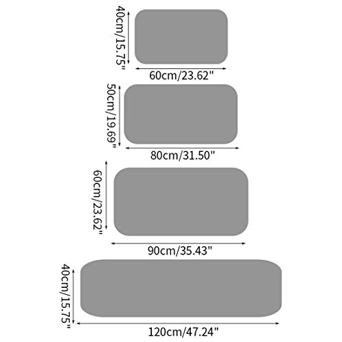LiangKai Felpudo Entrada de Casa Alfombrillas de Baño con Fondo de TPR Antideslizante Resistente al Desgaste Alfombra para Interior Exterior #8 40 * 60cm