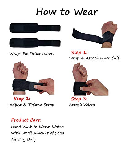 Libershine Muñequeras Deportivas, Muñequeras Gym 2 Piezas Wrist Wraps para Gimnasio Box Uso en Actividades Fitness Weightlifting Deadlifting Calistenia Halterofilia y Musculación Libershine Muñequeras Deportivas, Muñequeras Gym 2 Piezas Wrist Wraps para Gimnasio Box Uso en Actividades Fitness Weightlifting Deadlifting Calistenia Halterofilia y Musculación