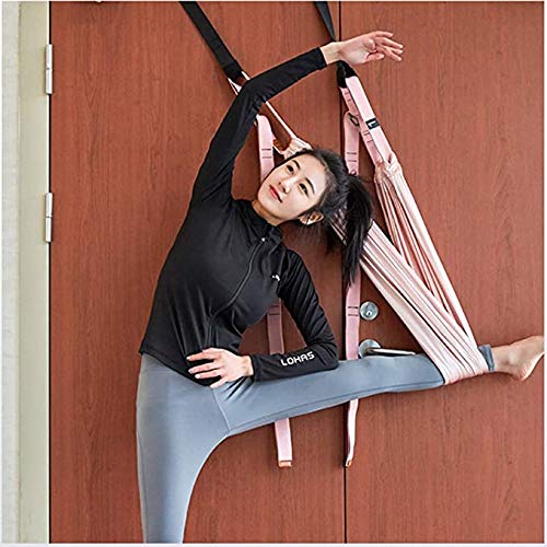 LIBOYUJU Aéreo de Yoga Hamaca Estiramiento Correa Yoga Cuerda doblado Cintura Entrenador casa Cuerda de la Pared Cuerda de la Cuerda de la Cuerda,Verde