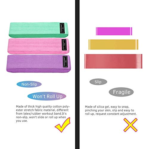 LICIN Gomas Elasticas Musculacion.Bandas EláSticas Fitness/Bandas De Resistencia(Paquete De 3),Bandas Anchas De Ejercicio, Bandas EláSticas Antideslizantes para Yoga, Pilates 3pcssetB