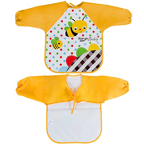 Lictin Unisex 3 Pcs babero con mangas EVA Impermeable babero de manga larga Lictin Unisex 3 Pcs babero con mangas EVA Impermeable babero de manga larga