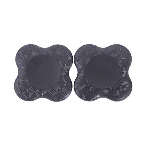 LiebHome - Rodillera de yoga de Alaman para yoga, ecológica y ligera, para rodillas, manos, muñecas y codos, BLACK 2 PACK LiebHome - Rodillera de yoga de Alaman para yoga, ecológica y ligera, para rodillas, manos, muñecas y codos, BLACK 2 PACK