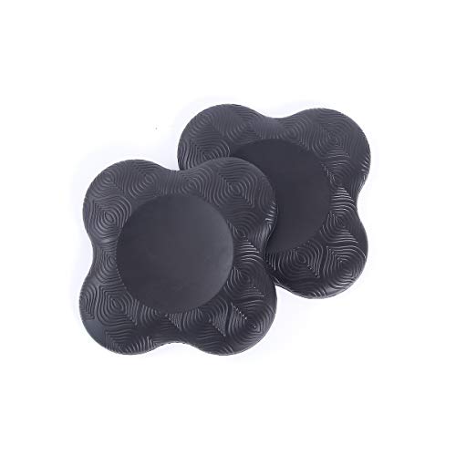 LiebHome - Rodillera de yoga de Alaman para yoga, ecológica y ligera, para rodillas, manos, muñecas y codos, BLACK 2 PACK LiebHome - Rodillera de yoga de Alaman para yoga, ecológica y ligera, para rodillas, manos, muñecas y codos, BLACK 2 PACK