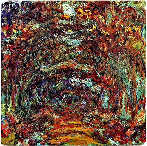 Lienzo De Impresión 60x90cm Sin Marco Cartel de la impresión del arte de los arcos rosas de Claude Monet para la decoración del hogar