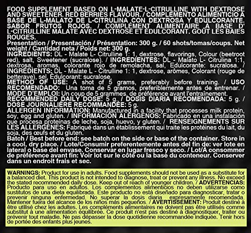 Life Pro Citrulina Malato 300g | Suplemento con Citrulina y Malato, Mejora Rendimiento Deportivo, Facilita Crecimiento Muscular y Mejora Resistencia, Sabor Frutos Rojos Life Pro Citrulina Malato 300g | Suplemento con Citrulina y Malato, Mejora Rendimiento Deportivo, Facilita Crecimiento Muscular y Mejora Resistencia, Sabor Frutos Rojos