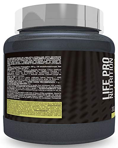 Life Pro Citrulina Malato 300g | Suplemento con Citrulina y Malato, Mejora Rendimiento Deportivo, Facilita Crecimiento Muscular y Mejora Resistencia, Sabor Frutos Rojos Life Pro Citrulina Malato 300g | Suplemento con Citrulina y Malato, Mejora Rendimiento Deportivo, Facilita Crecimiento Muscular y Mejora Resistencia, Sabor Frutos Rojos