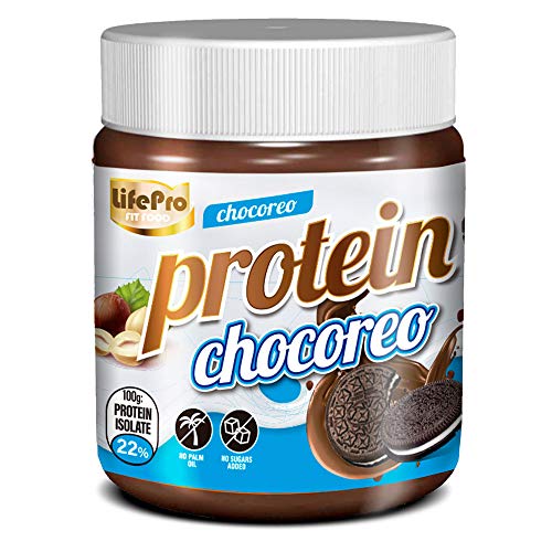 Life Pro Fit Food Protein Cream Choco Oreo | 22% Proteina | Crema Proteica Sabor Chocolate y Galletas Oreo | Fácil de untar | Sin azucares añadidos | Sin conservantes artificiales