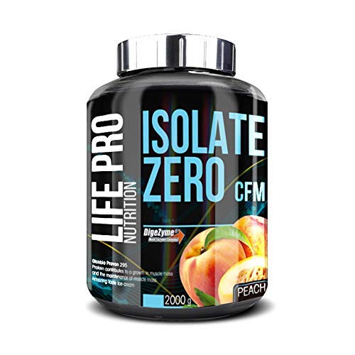 Life Pro Isolate Zero 2Kg | Suplemento Deportivo de Aislado de Proteína de Suero 87%, Mejora Rendimiento Físico y Recuperación, Sabor Cheesecake