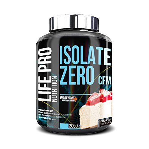 Life Pro Isolate Zero 2Kg | Suplemento Deportivo de Aislado de Proteína de Suero 87%, Mejora Rendimiento Físico y Recuperación, Sabor Cheesecake