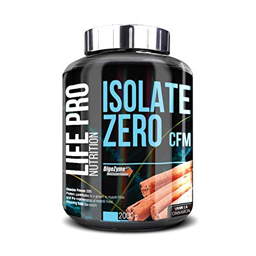 Life Pro Isolate Zero 2Kg | Suplemento Deportivo de Aislado de Proteína de Suero 87%, Mejora Rendimiento Físico y Recuperación, Sabor Cookies