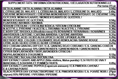 Life Pro New Venom Full Strenght Pre-Workout – Pre entreno para ayudar a aumentar la masa mucular – Pre Workout para un mejor desempeño físico y recuperación muscular – 300 gr – Sabor Fruit Punch Life Pro New Venom Full Strenght Pre-Workout – Pre entreno para ayudar a aumentar la masa mucular – Pre Workout para un mejor desempeño físico y recuperación muscular – 300 gr – Sabor Fruit Punch