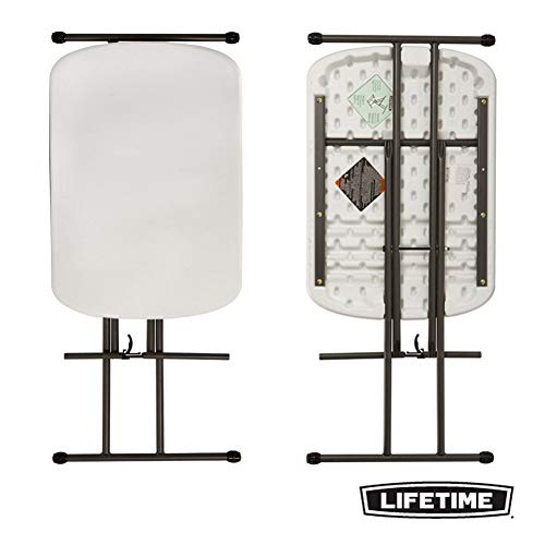 LIFETIME 80251 - Mesa plegable multiusos ultrarresistente 66x46x61/66/71 cm UV100