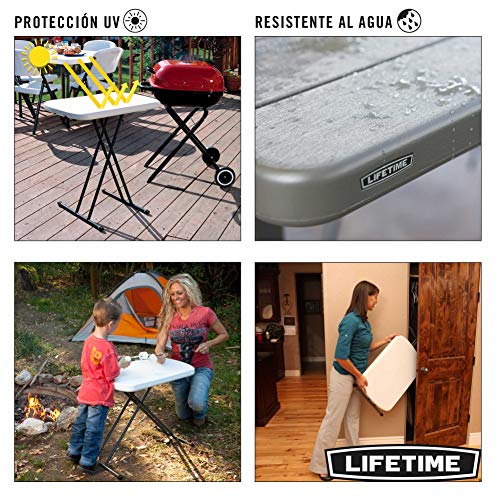 LIFETIME 80251 - Mesa plegable multiusos ultrarresistente 66x46x61/66/71 cm UV100 LIFETIME 80251 - Mesa plegable multiusos ultrarresistente 66x46x61/66/71 cm UV100