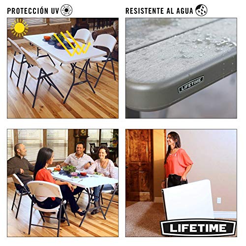 LIFETIME 80471 - Mesa plegable multiusos resistente 184 x 76 x 73,5 cm UV100 LIFETIME 80471 - Mesa plegable multiusos resistente 184 x 76 x 73,5 cm UV100