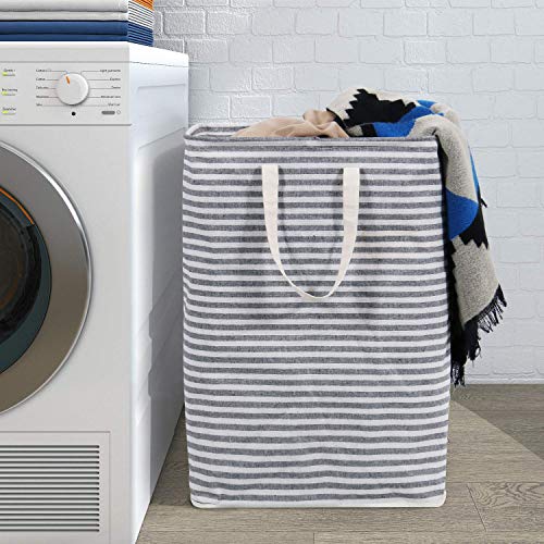 Lifewit Cesto para Ropa Sucia 72L con Capacidad Extra Grande Revestimiento de impermeabilización de algodón y PEVA de terileno Canasta de Lavandería Lifewit Cesto para Ropa Sucia 72L con Capacidad Extra Grande Revestimiento de impermeabilización de algodón y PEVA de terileno Canasta de Lavandería