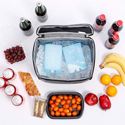 Lifewit Mochila de Refrigeración Bolsa Térmica Porta Alimentos Mochila Grande Suave para la Playa/Picnic/Día de Campo/Barbacoa (Gris)