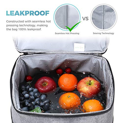 Lifewit Mochila de Refrigeración Bolsa Térmica Porta Alimentos Mochila Grande Suave para la Playa/Picnic/Día de Campo/Barbacoa (Gris) Lifewit Mochila de Refrigeración Bolsa Térmica Porta Alimentos Mochila Grande Suave para la Playa/Picnic/Día de Campo/Barbacoa (Gris)