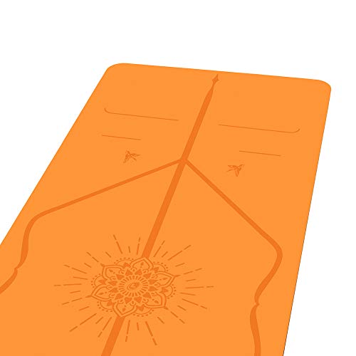Liforme Esterilla De Yoga Happiness - Mejor Estera De Yoga del Mundo con Sistema De Alineación Patentado - Yoga Mat Ecológica y Completamente Antideslizante - Edición Especial Happiness - Naranja Liforme Esterilla De Yoga Happiness - Mejor Estera De Yoga del Mundo con Sistema De Alineación Patentado - Yoga Mat Ecológica y Completamente Antideslizante - Edición Especial Happiness - Naranja