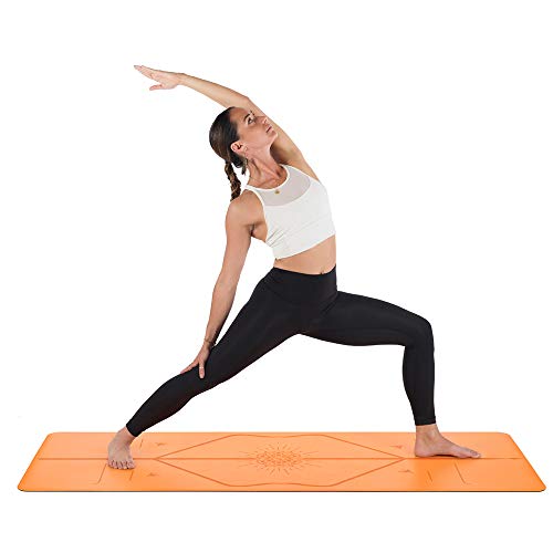 Liforme Esterilla De Yoga Happiness - Mejor Estera De Yoga del Mundo con Sistema De Alineación Patentado - Yoga Mat Ecológica y Completamente Antideslizante - Edición Especial Happiness - Naranja Liforme Esterilla De Yoga Happiness - Mejor Estera De Yoga del Mundo con Sistema De Alineación Patentado - Yoga Mat Ecológica y Completamente Antideslizante - Edición Especial Happiness - Naranja