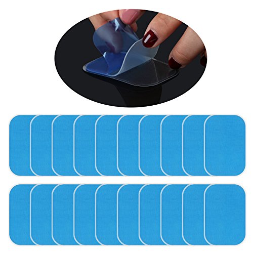 LIHAO 20 Almohadillas de Gel Electroestimulador EMS Gel Hojas de Repuesto Gel Abdominal Muscular (4X6CM) LIHAO 20 Almohadillas de Gel Electroestimulador EMS Gel Hojas de Repuesto Gel Abdominal Muscular (4X6CM)