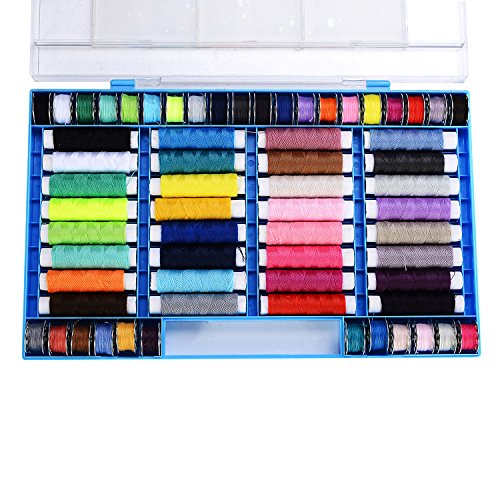 LIHAO 32 Hilos de Coser de Poliéster con 32 Bobinas Metal para Máquina de Coser LIHAO 32 Hilos de Coser de Poliéster con 32 Bobinas Metal para Máquina de Coser