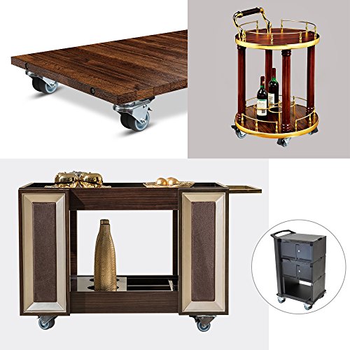 LIHAO 4 x Ruedas para Muebles Ruedas Silla Oficina Goma 50 mm Ruedas con Freno LIHAO 4 x Ruedas para Muebles Ruedas Silla Oficina Goma 50 mm Ruedas con Freno