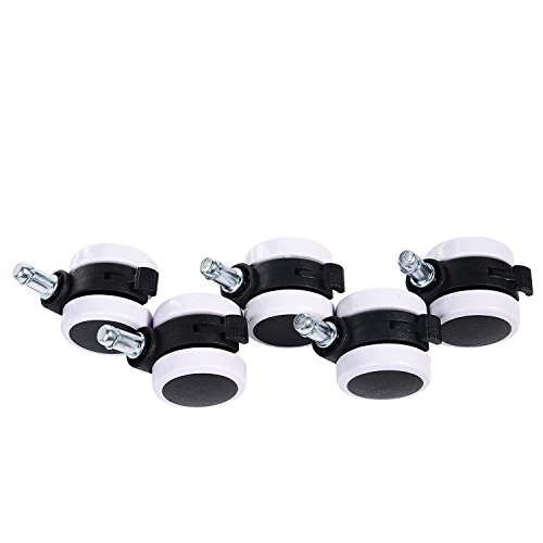 LIHAO 5X Ruedas Silla Oficina Freno Rueda Silla Giratoria 11mm/50mm LIHAO 5X Ruedas Silla Oficina Freno Rueda Silla Giratoria 11mm/50mm