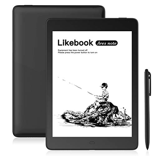 Likebook Ares-Note E-Reader, 7.8” Eink Carta Screen, Dual Touch, Hand Writing, Built-in Cold/Warm Light, Built-in Audible, Android 8.1, Octa Core Processor, 2GB+32GB