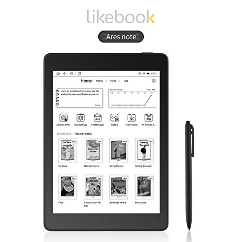 Likebook Ares-Note E-Reader, 7.8” Eink Carta Screen, Dual Touch, Hand Writing, Built-in Cold/Warm Light, Built-in Audible, Android 8.1, Octa Core Processor, 2GB+32GB