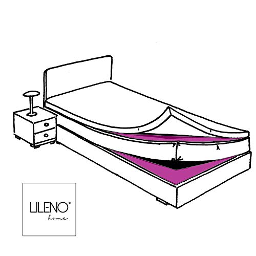 LILENO HOME Tope antideslizante para colchón con somier (140 x 170 cm) – Alfombrilla antideslizante como base para colchón – Tope antideslizante para cama de muelles – también como tope para alfombra LILENO HOME Tope antideslizante para colchón con somier (140 x 170 cm) – Alfombrilla antideslizante como base para colchón – Tope antideslizante para cama de muelles – también como tope para alfombra