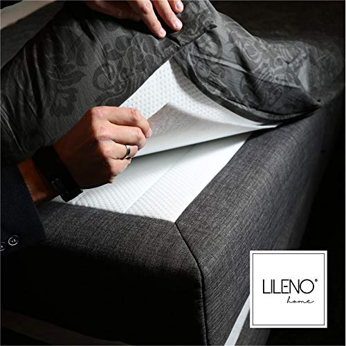 LILENO HOME Tope antideslizante para colchón con somier (140 x 170 cm) – Alfombrilla antideslizante como base para colchón – Tope antideslizante para cama de muelles – también como tope para alfombra LILENO HOME Tope antideslizante para colchón con somier (140 x 170 cm) – Alfombrilla antideslizante como base para colchón – Tope antideslizante para cama de muelles – también como tope para alfombra