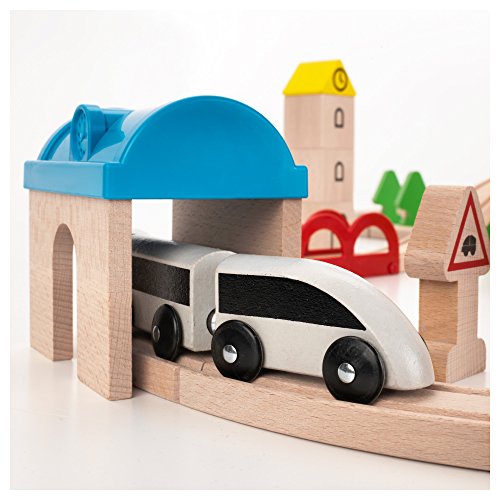 Lillabo Juego de tren de madera IKEA 45 piezas