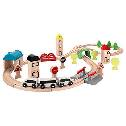 Lillabo Juego de tren de madera IKEA 45 piezas