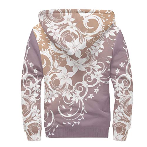 Lind88 Unisex Zip Frontal Caliente Con Capucha Con Forro Niños Multicolor Gradiente Mandela Gráfico Entrenamiento - Mandela Art Algodón Cómodo Otoño Tops para Boss Presente Blanco 3xl