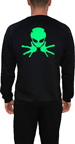 Linea Recta - Sudadera sin Capucha Alien Verde Negra 2019 (7/8)