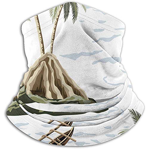 Linger In Hawaiian Vintage Island Palm Tree Sea Neck Warit Gaiters Hairband Tube Mascarilla Faja térmica Cuello Bufanda