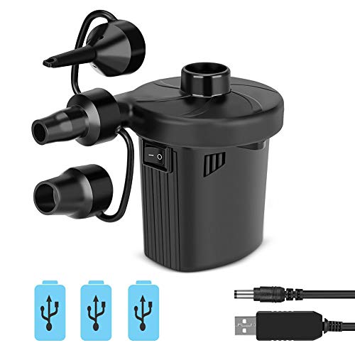 Linkax Bomba de Aire Eléctrica,Inflador Bateria Recargable de llenado Rápido para Inflar/Desinflar,Hinchador Electrico para Colchón Hinchable, Piscinas, Barcos, Juguetes Hinchable o Camping Linkax Bomba de Aire Eléctrica,Inflador Bateria Recargable de llenado Rápido para Inflar/Desinflar,Hinchador Electrico para Colchón Hinchable, Piscinas, Barcos, Juguetes Hinchable o Camping