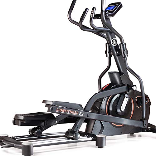 LIONFITNESS Bicicleta elíptica E8, calidad de estudio, ajuste de longitud de paso en 5 posiciones (E8) LIONFITNESS Bicicleta elíptica E8, calidad de estudio, ajuste de longitud de paso en 5 posiciones (E8)