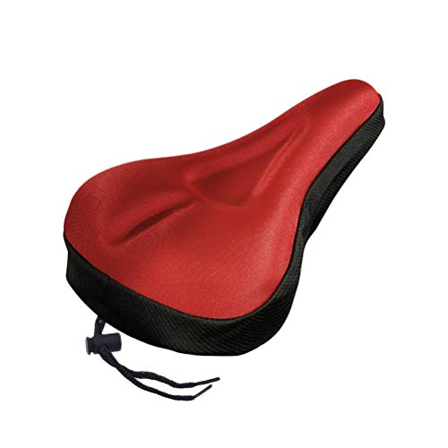 LIOOBO 1pc Cubierta de Asiento de Bicicleta Cómoda Sillín de Bicicleta Suave Protector de Cojín para Mujeres Hombres Se Adapta a Spin Stationary Cruiser Bikes Ciclismo Indoor