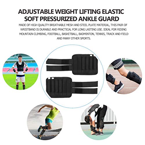LIOOBO 2 Pesas de Tobillo Pesas de Pierna Ajustables Correa Soporte de Tobillo para Correr Caminar Ejercicio Entrenamiento de Resistencia 1 Kg 0 5 Kg (Negro) LIOOBO 2 Pesas de Tobillo Pesas de Pierna Ajustables Correa Soporte de Tobillo para Correr Caminar Ejercicio Entrenamiento de Resistencia 1 Kg 0 5 Kg (Negro)
