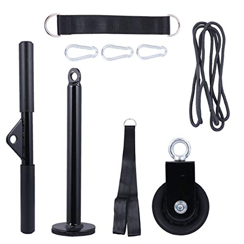 LIOOBO Juego de Cuerdas de Tríceps de 9 Piezas Cable de Cuerda Desplegable Accesorios de Polea Equipo de Entrenamiento de Fuerza de Brazos para Jalones Laterales Extensiones de Tríceps LIOOBO Juego de Cuerdas de Tríceps de 9 Piezas Cable de Cuerda Desplegable Accesorios de Polea Equipo de Entrenamiento de Fuerza de Brazos para Jalones Laterales Extensiones de Tríceps