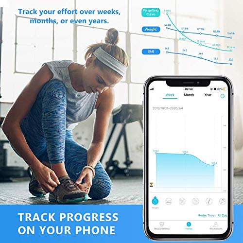 LIORQUE Báscula de Baño Digital Báscula Inteligente con APP Compatible con Smartphone Andriod y iOS, Tecnología Step-On, Alta Precisión, 0,2-180kg - Blanco LIORQUE Báscula de Baño Digital Báscula Inteligente con APP Compatible con Smartphone Andriod y iOS, Tecnología Step-On, Alta Precisión, 0,2-180kg - Blanco