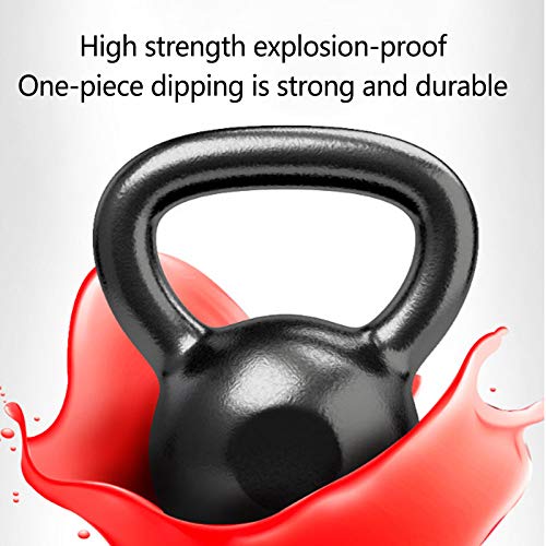 LIQIANG Peso De Kettlebell De Hierro Fundido, Equipo De Ejercicio De Fitness con Kettlebell De Fitness, Ideal para Entrenamiento De Fitness De Entrenamiento Cruzado