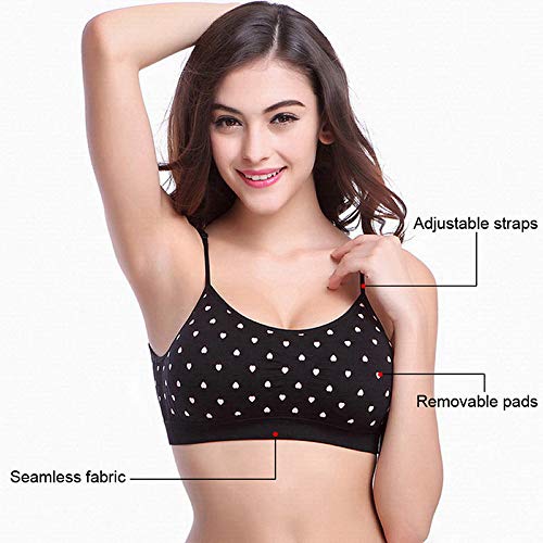Litthing Sujetador Invisible Slim Fit sin Anillo de Acero Chaleco para Mujer la Combinación de Ropa Interior Femenina (Blanco + Carne + Corazón, XL) Litthing Sujetador Invisible Slim Fit sin Anillo de Acero Chaleco para Mujer la Combinación de Ropa Interior Femenina (Blanco + Carne + Corazón, XL)