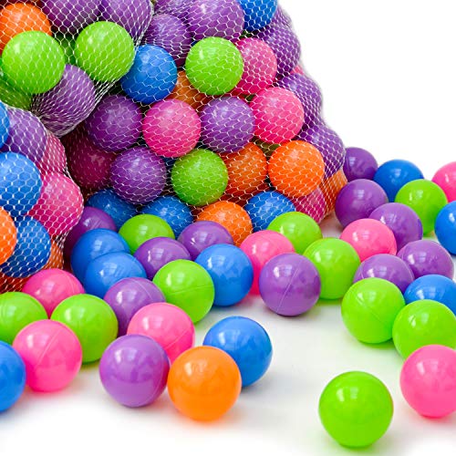 LittleTom 100 Pelotas de Color Ø 6 cm para llenar Piscinas de Bolas para bebés