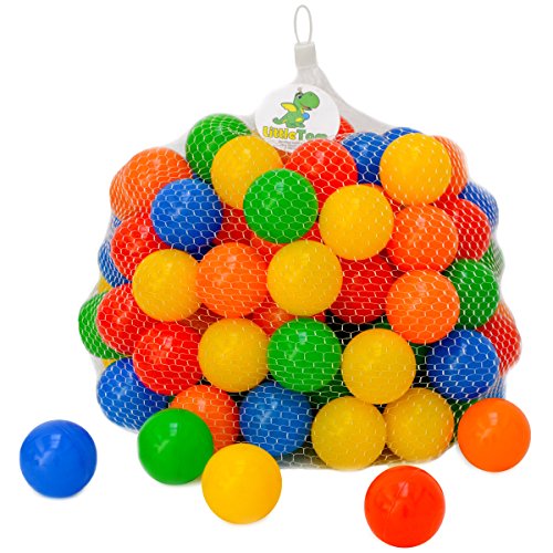 LittleTom 120 Bolas de Colores Ø 5,5cm para llenar Piscinas para niños plástico