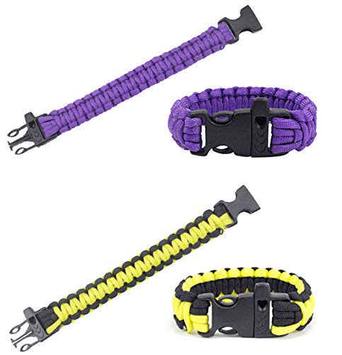 liuer 20PCS Hebillas de Plástico Cierre de Hebillas para Pulseras Paracord 10 Cuerda de Paracord para Tienda de paracaídas Cuerda Multifuncional Cuerda de Supervivencia al Aire Libre Cuerda Cordón