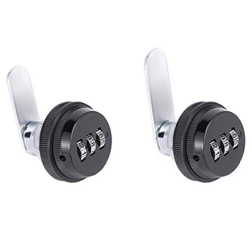 Liuer 3 Código Digital Cerradura de combinacion de codigo,Cerradura de combinacion de codigo de aleacion sin llave de caja de correo del poste y de armario,2pcs(Negro) Liuer 3 Código Digital Cerradura de combinacion de codigo,Cerradura de combinacion de codigo de aleacion sin llave de caja de correo del poste y de armario,2pcs(Negro)